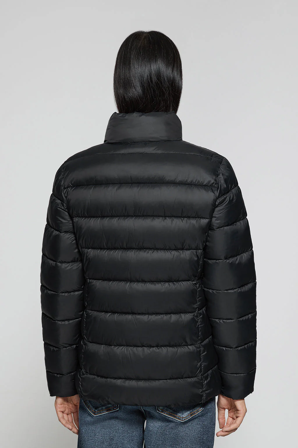 Black ultralight jacket Susanne with Rigby Go embroidery - Image 4