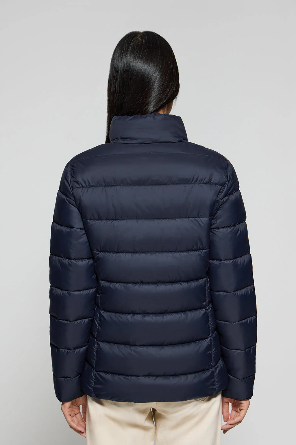 Navy-blue ultralight jacket Susanne with Rigby Go embroidery - Image 4