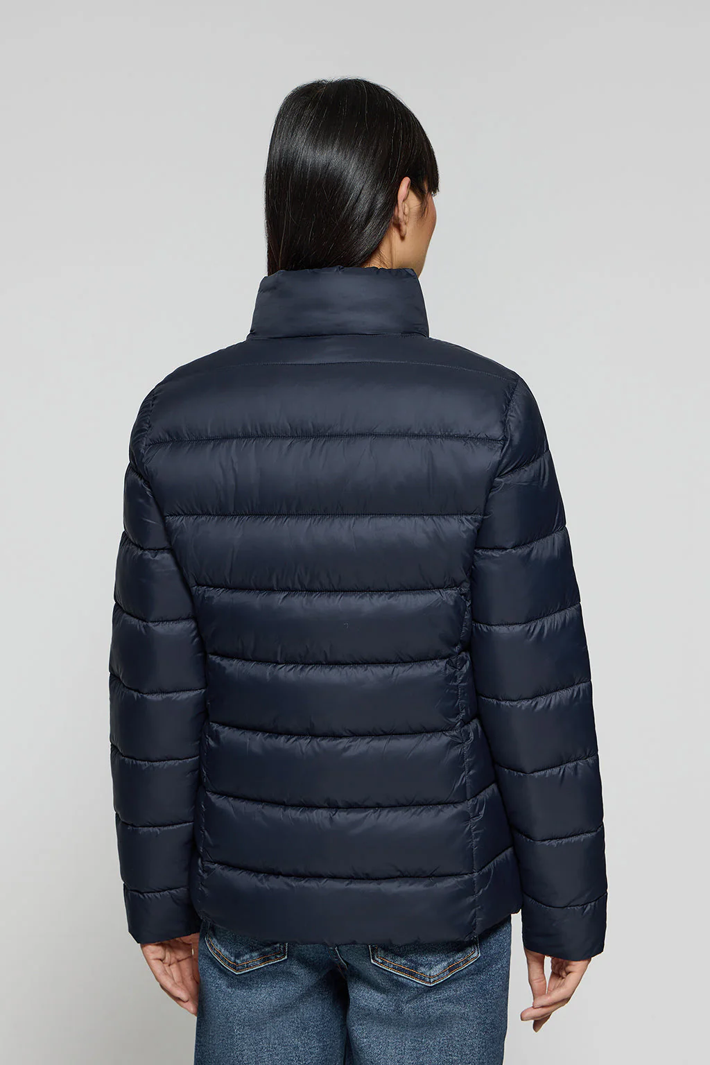 Navy-blue ultralight jacket Susanne with Rigby Go patch - Image 4