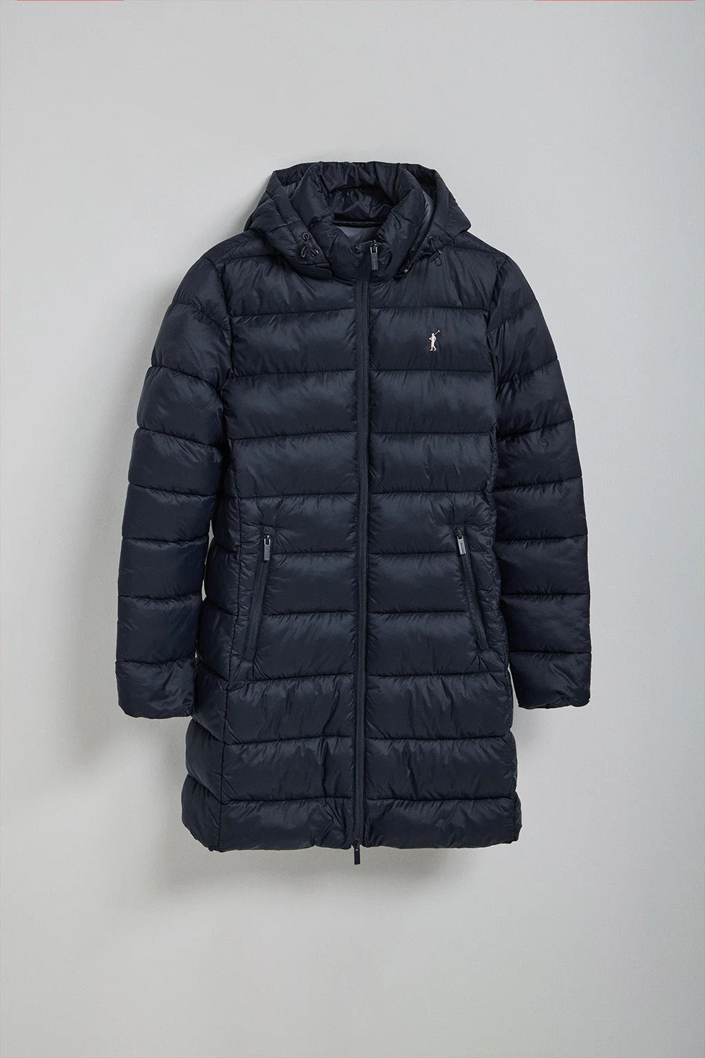 Navy-blue ultralight coat Suzette with Rigby Go embroidery - Image 5