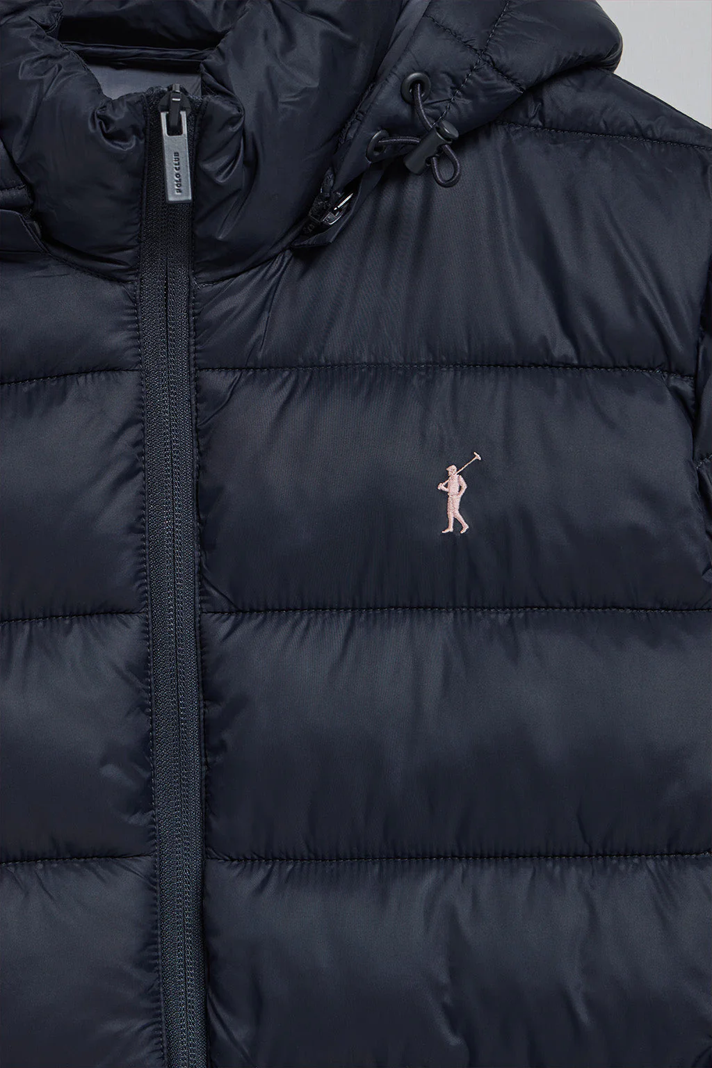 Navy-blue ultralight coat Suzette with Rigby Go embroidery - Image 6