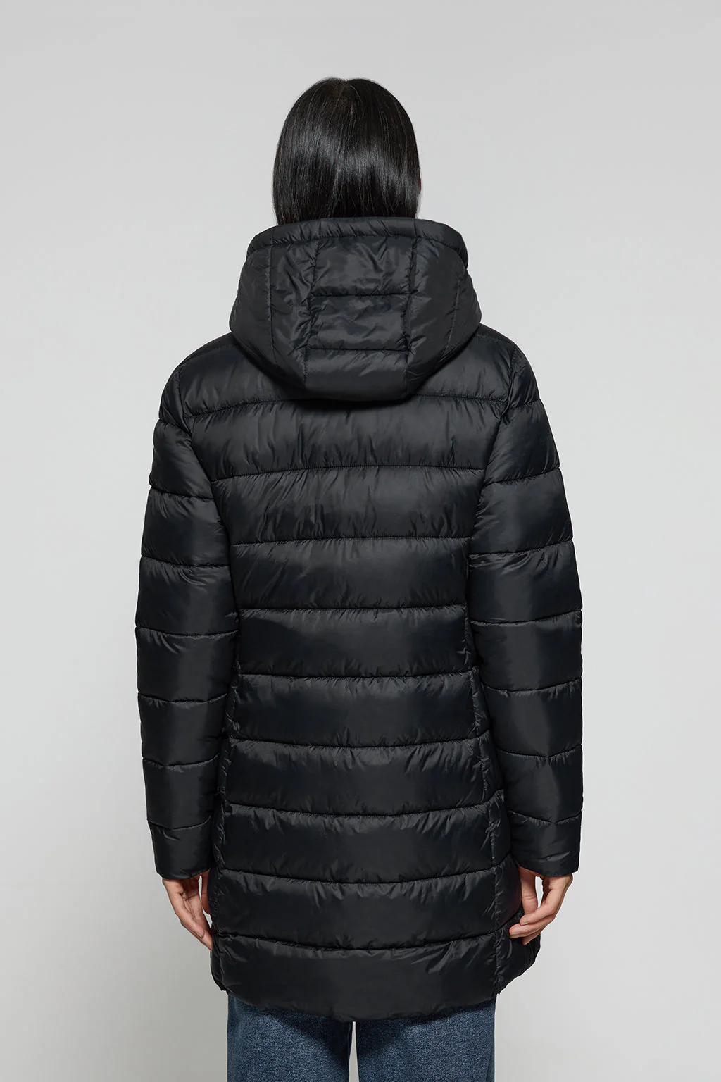 Black ultralight coat Suzette with Rigby Go patch - Image 4