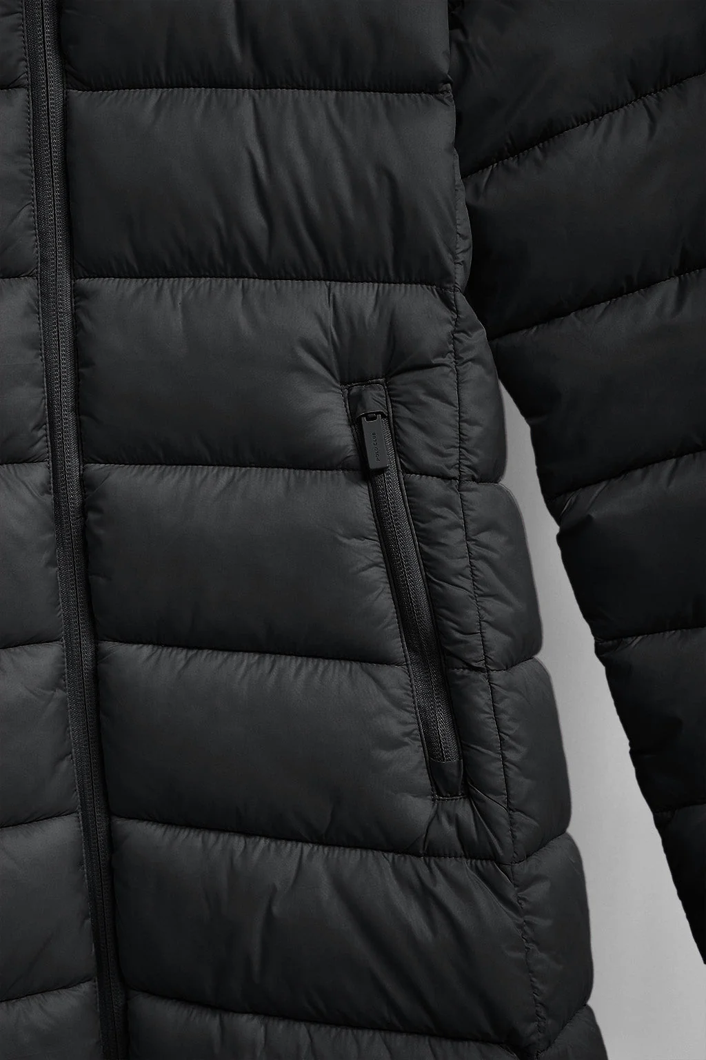Black ultralight coat Suzette with Rigby Go patch - Image 7