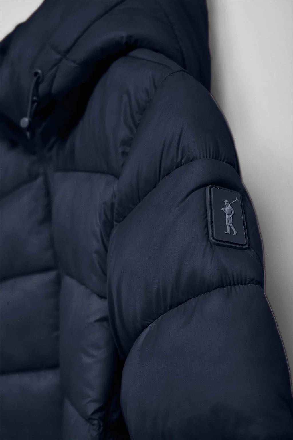 Navy-blue ultralight coat Suzette with Rigby Go patch - Image 6