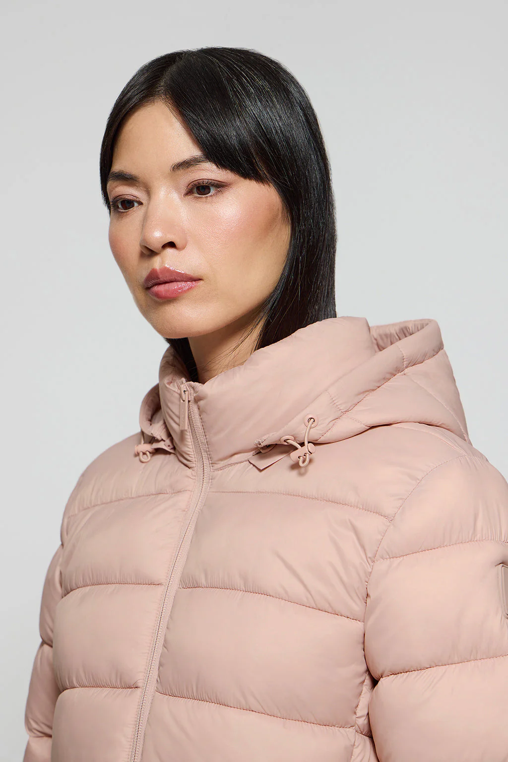 Pale-pink ultralight coat Suzette with Rigby Go patch - Image 3