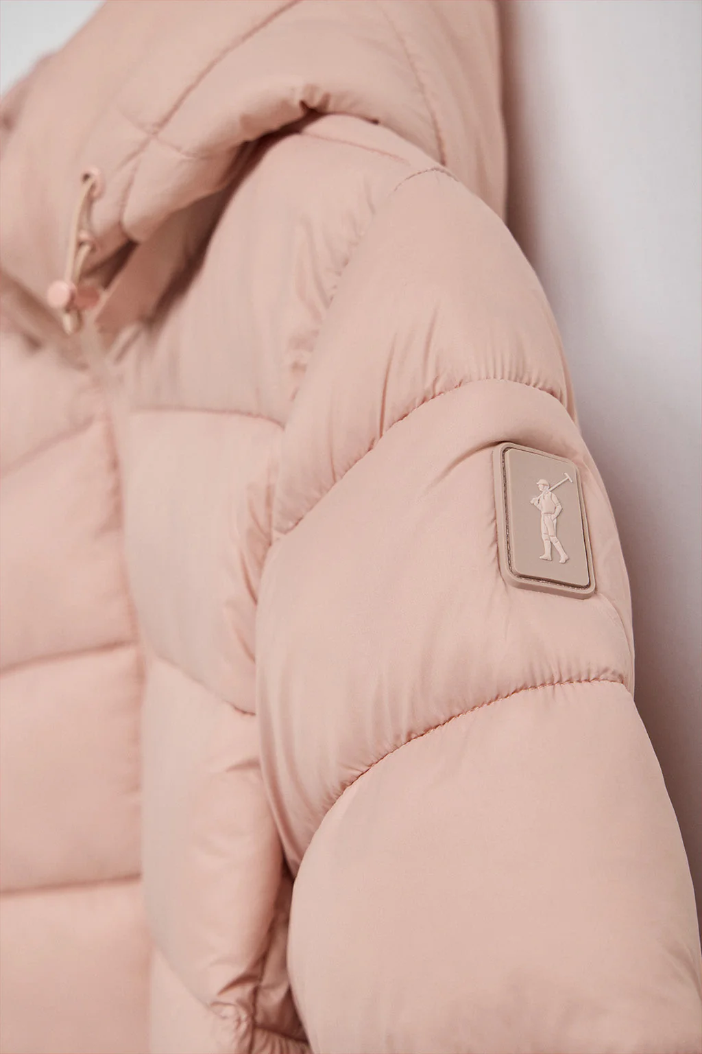 Pale-pink ultralight coat Suzette with Rigby Go patch - Image 7