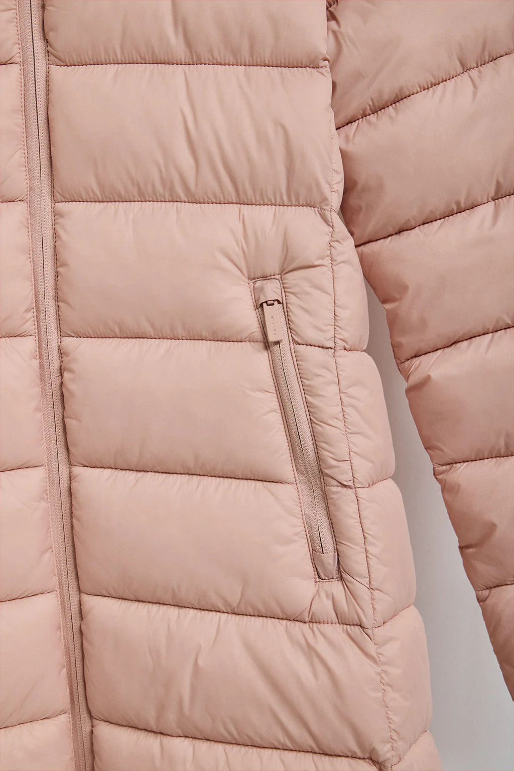 Pale-pink ultralight coat Suzette with Rigby Go patch - Image 8