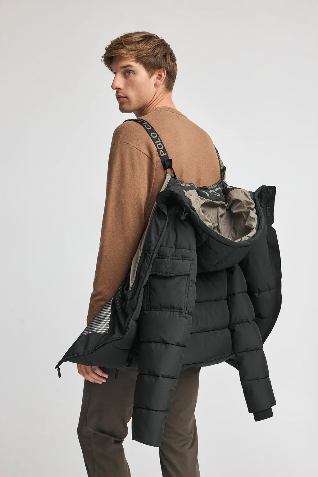 Black jacket Val Thorens with Polo Club logo - Image 5
