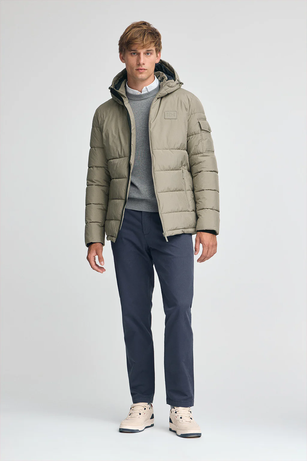 Stone-grey jacket Val Thorens with Polo Club logo - Image 4