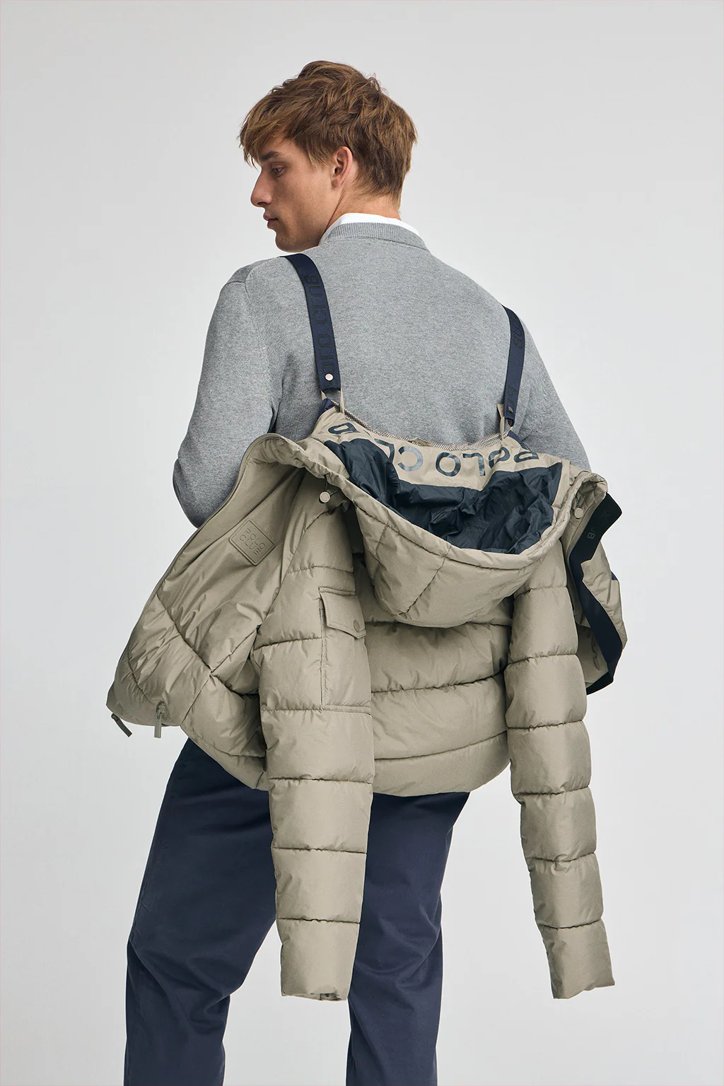 Stone-grey jacket Val Thorens with Polo Club logo - Image 5