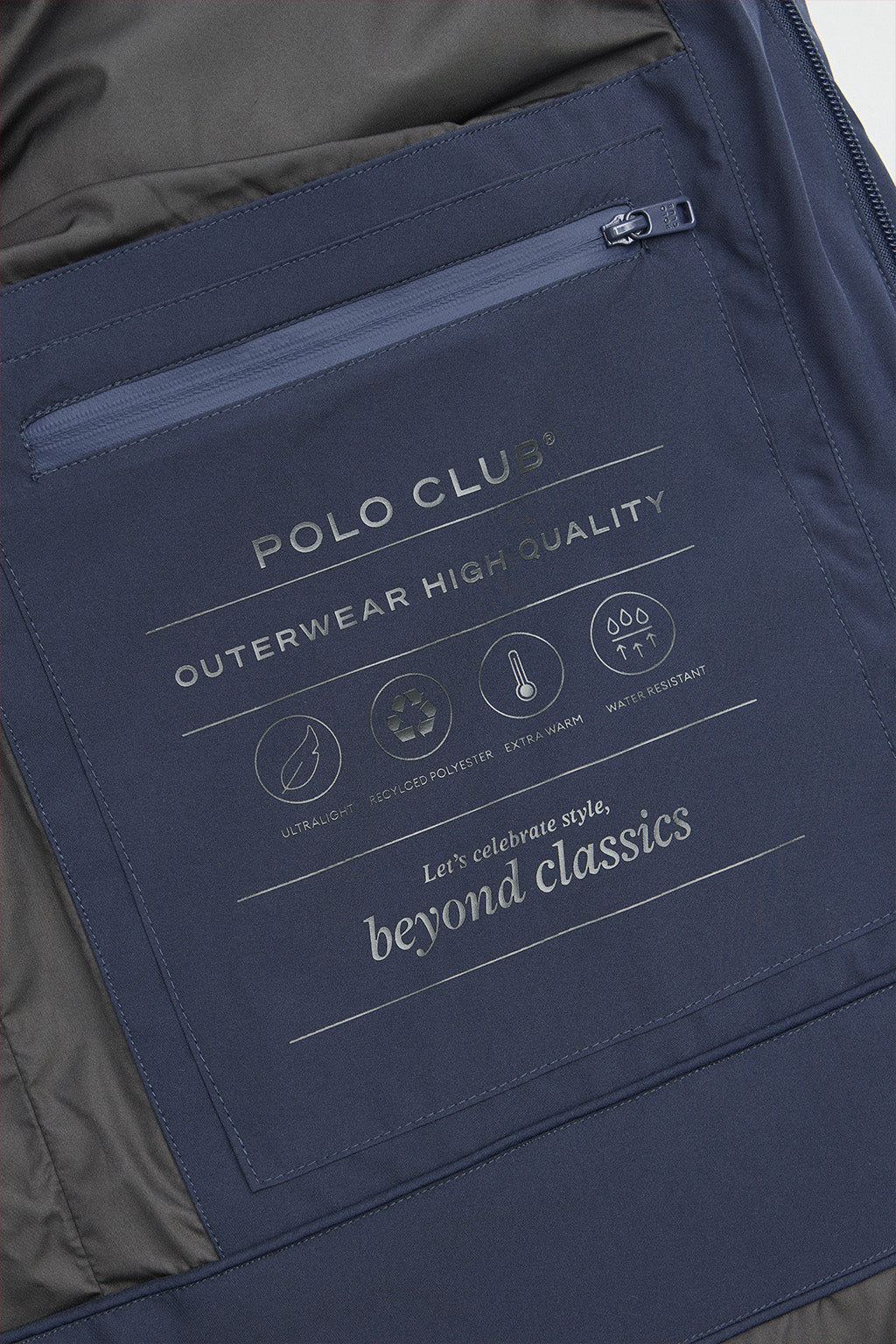 Navy-blue down jacket Valberg with Polo Club logo - Image 12