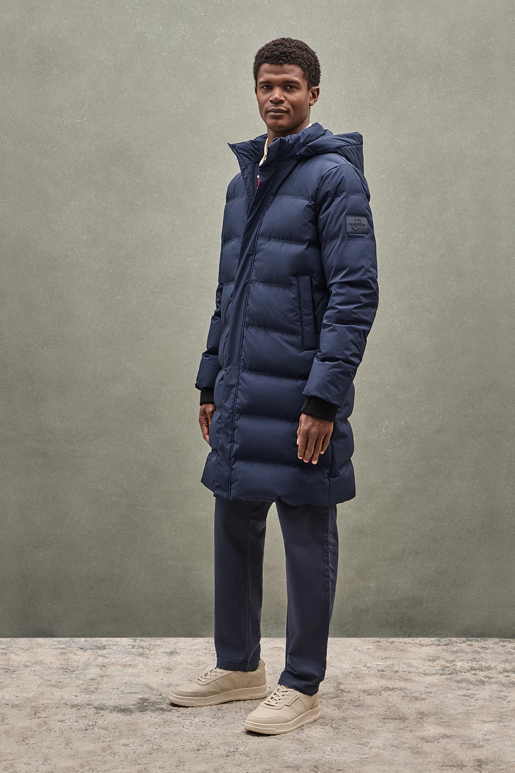 Navy-blue down jacket Valberg with Polo Club logo - Image 4