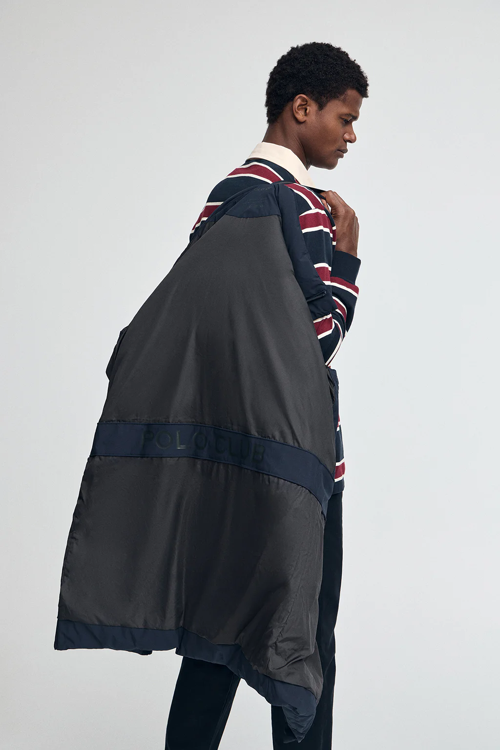 Navy-blue down jacket Valberg with Polo Club logo - Image 5