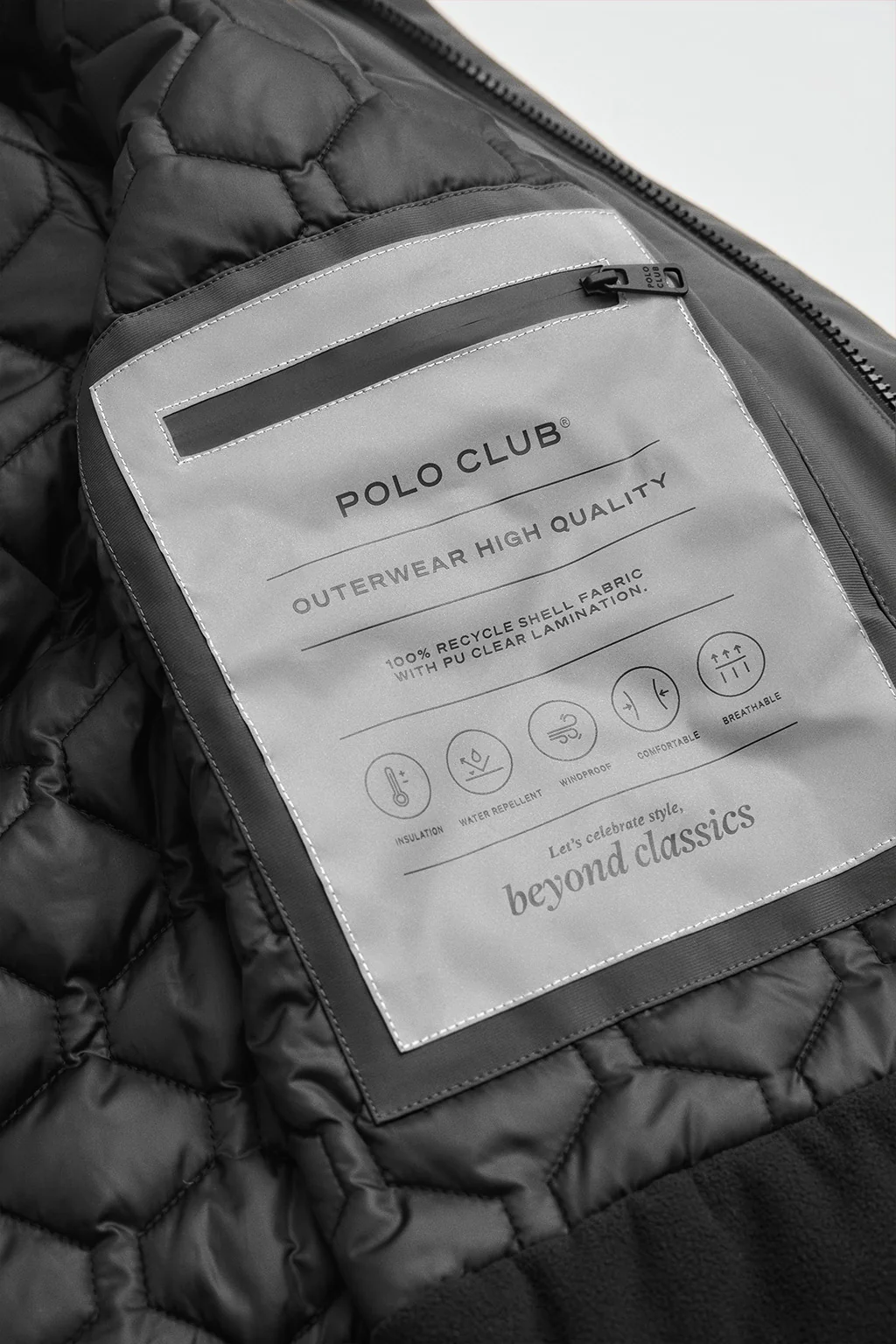 Black jacket Voguel with Polo Club logo - Image 11