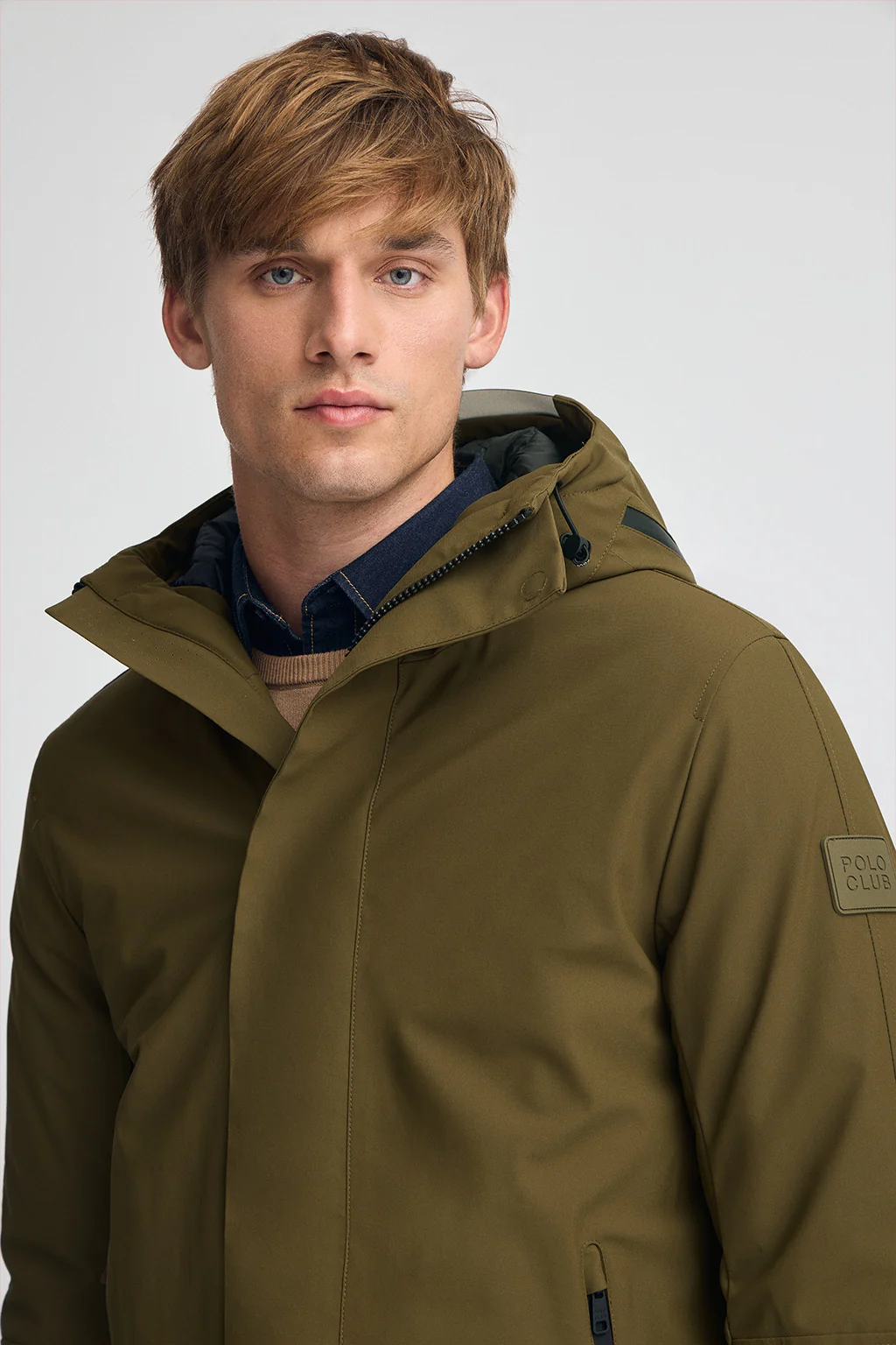 Dark-khaki jacket Voguel with Polo Club logo - Image 3