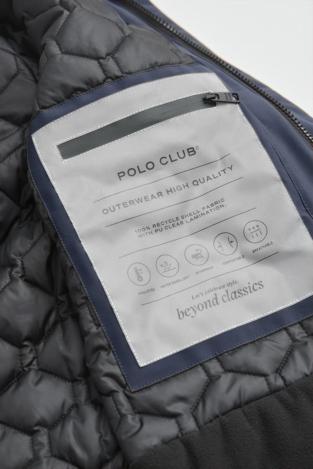 Navy-blue jacket Voguel with Polo Club logo - Image 10