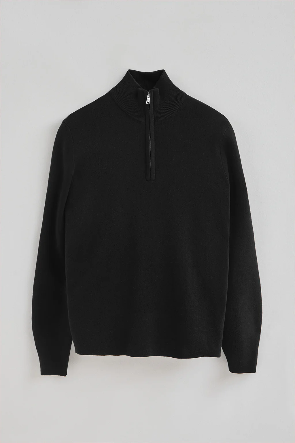 Black half-zip jumper with Polo Club patch - Image 6