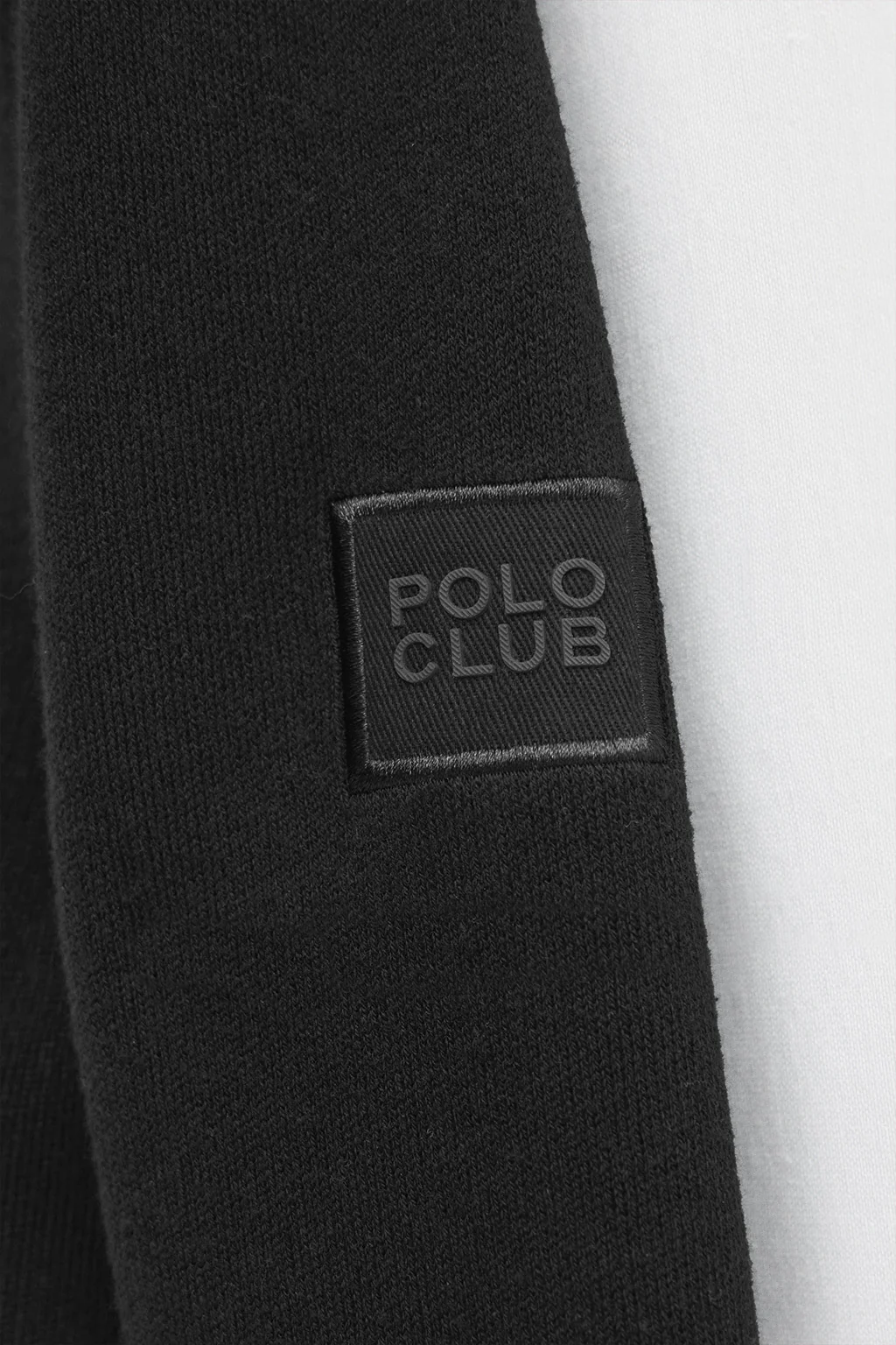 Black half-zip jumper with Polo Club patch - Image 7