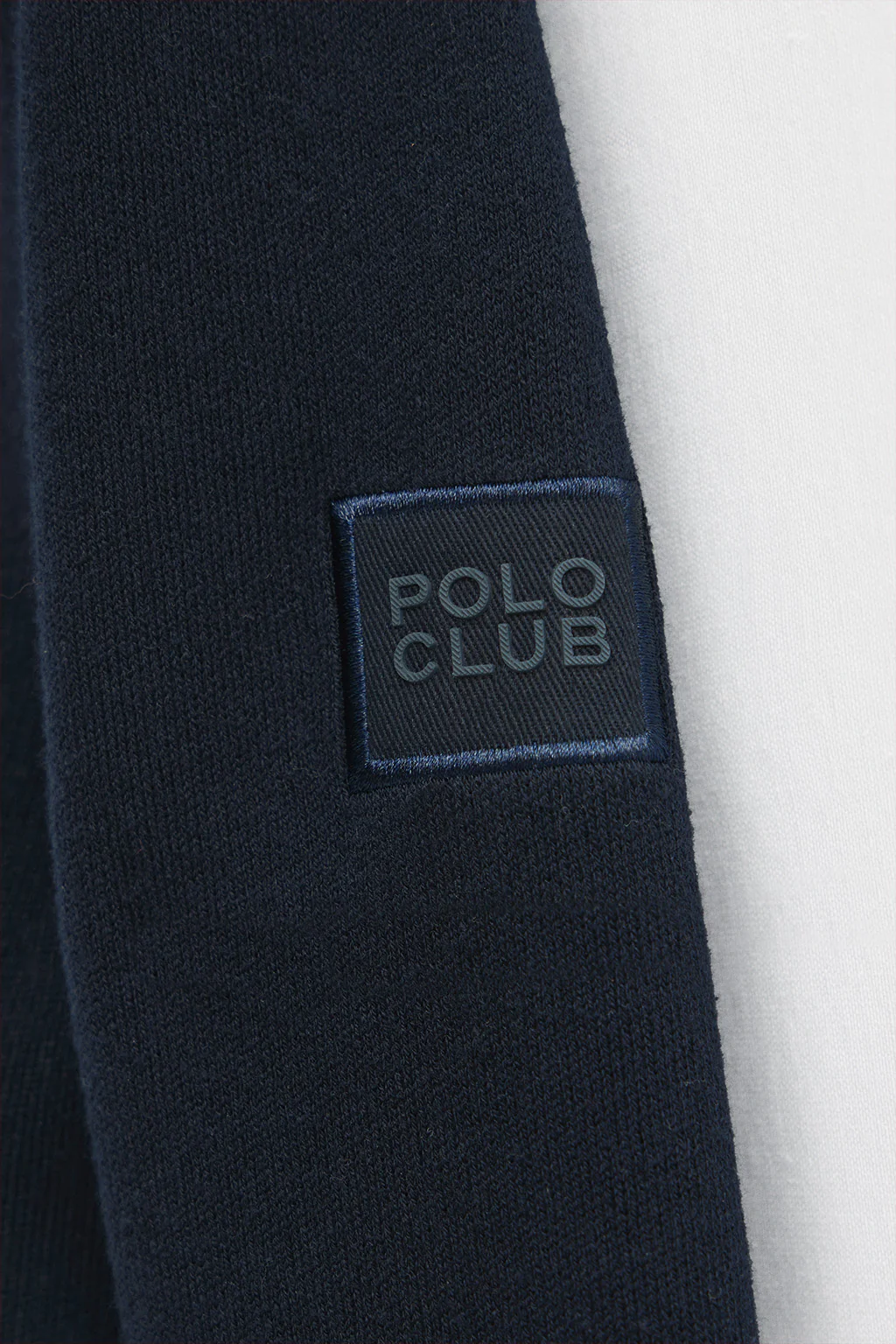 Navy-blue half-zip jumper with Polo Club patch - Image 7