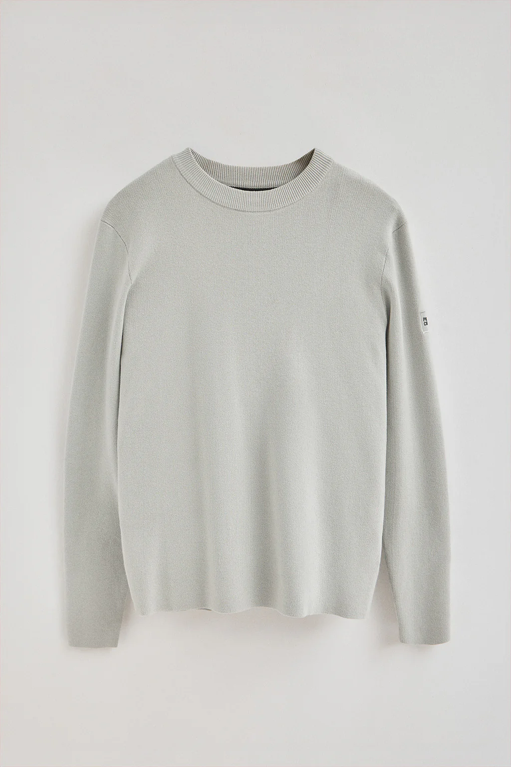 Light-grey cotton-knit jumper with Polo Club patch - Image 8
