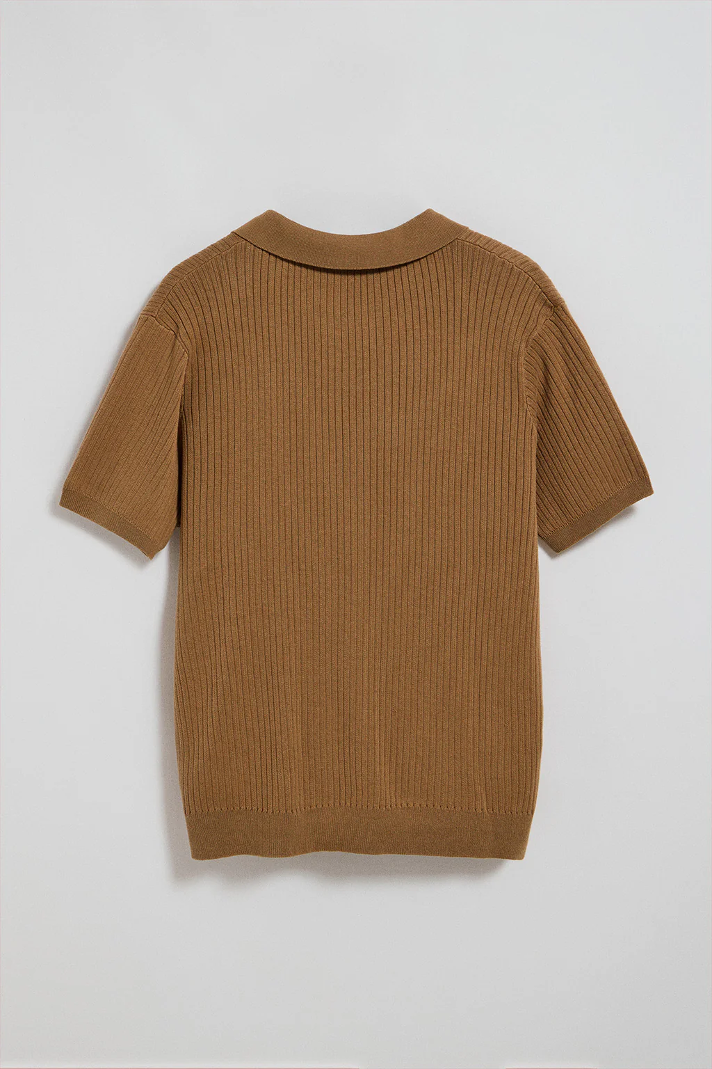 Camel ribbed jumper Jay with embroidered monogram - Image 7