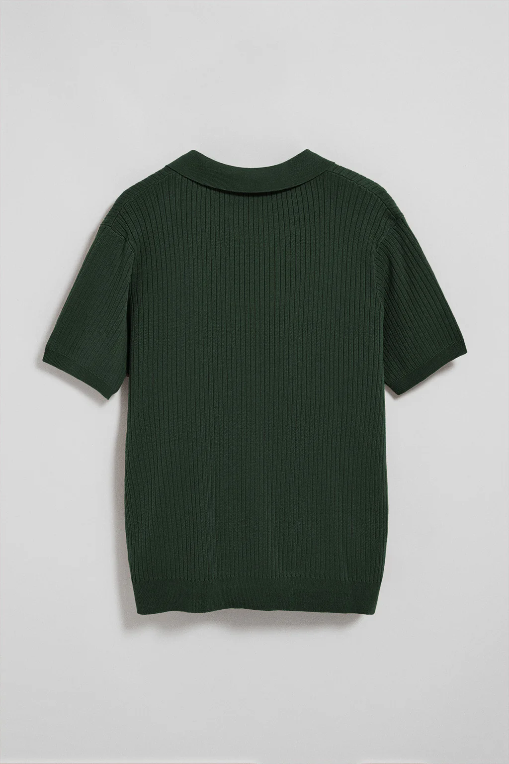 Emerald-green ribbed jumper Jay with embroidered monogram - Image 7