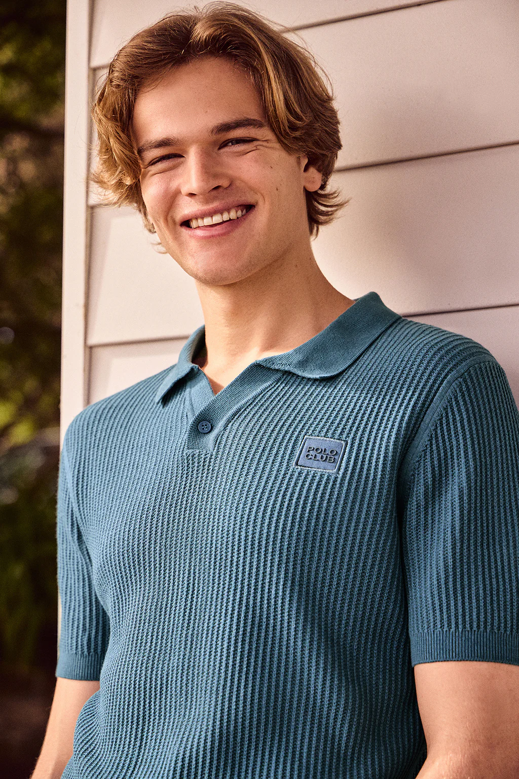 Denim-blue jumper Jimin with chest logo - Image 11