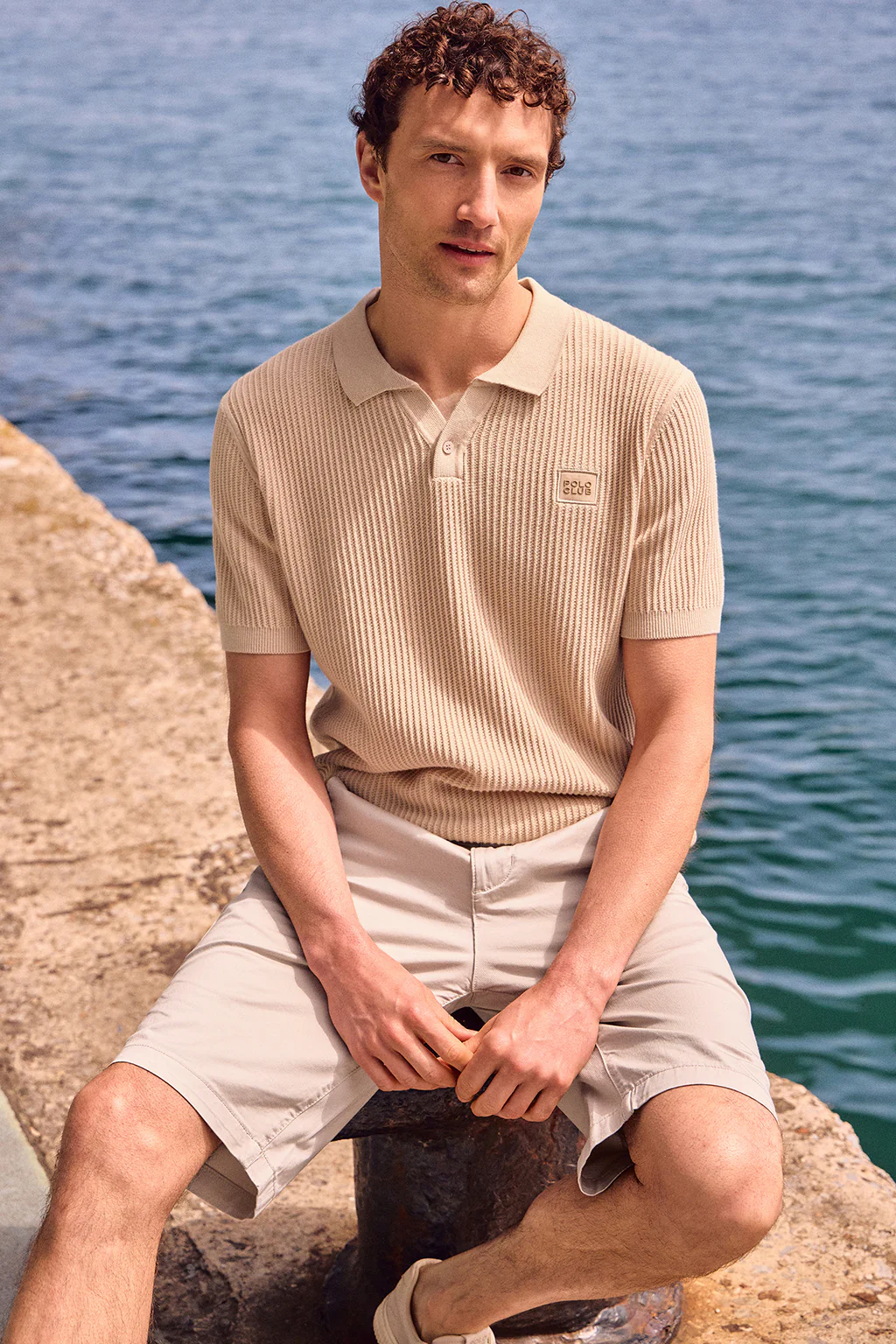 Ivory jumper Jimin with chest logo - Image 11