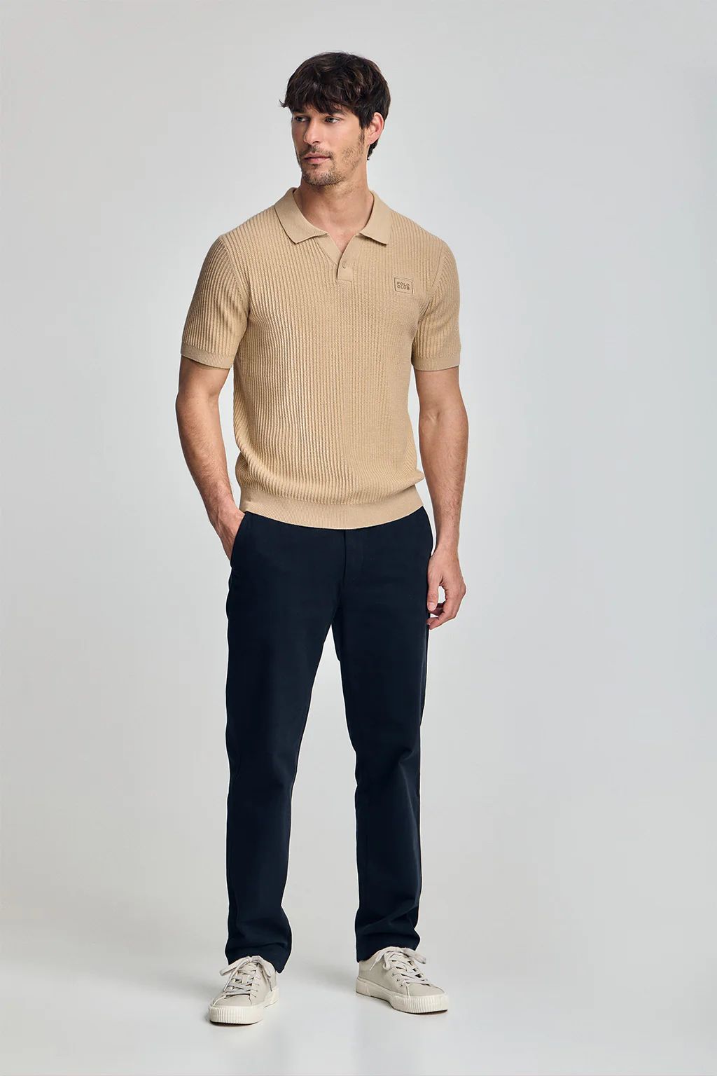 Ivory jumper Jimin with chest logo - Image 4