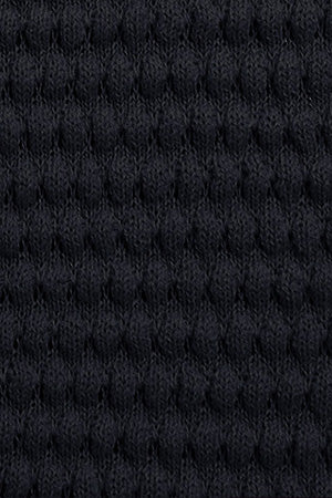 Navy-blue buttoned T-shirt Lirio with embroidered monogram - Image 9