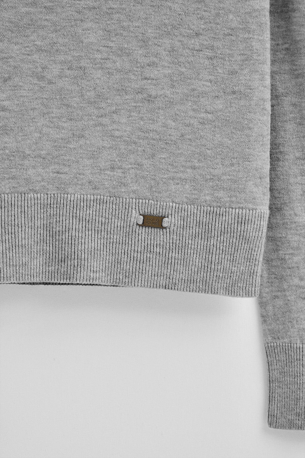 Grey-marl Merino-wool jumper with slim fit and turtleneck - Image 7