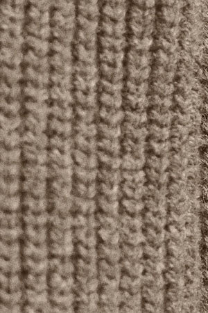 Dark-brown-marl fisherman's-rib jumper with Polo Club patch - Image 11