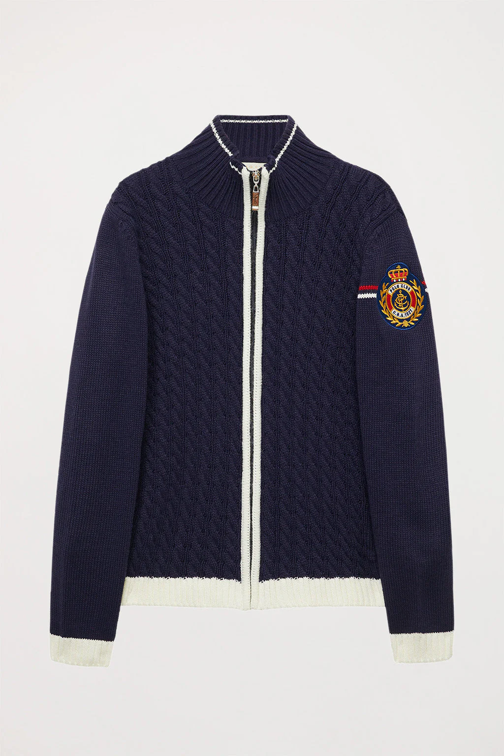 Nautical-inspired navy blue cardigan - Image 6