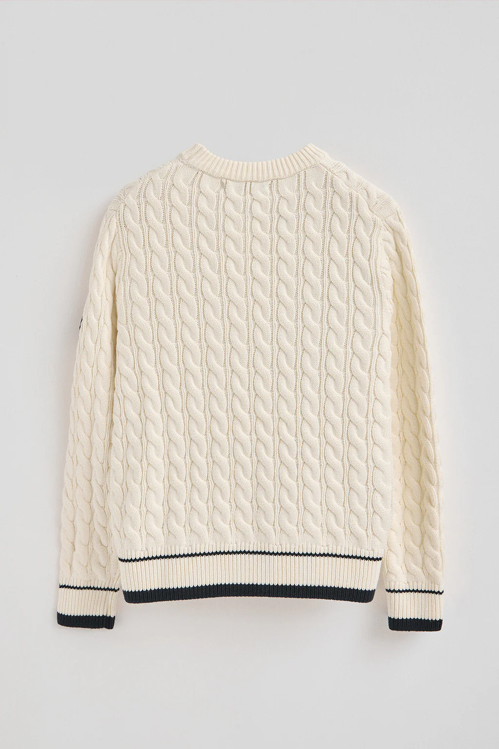 Nude round-neck jumper with Polo Club nautical patch - Image 8