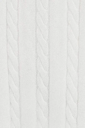 Nude cable-knit cardigan with Polo Club nautical logo - Image 9
