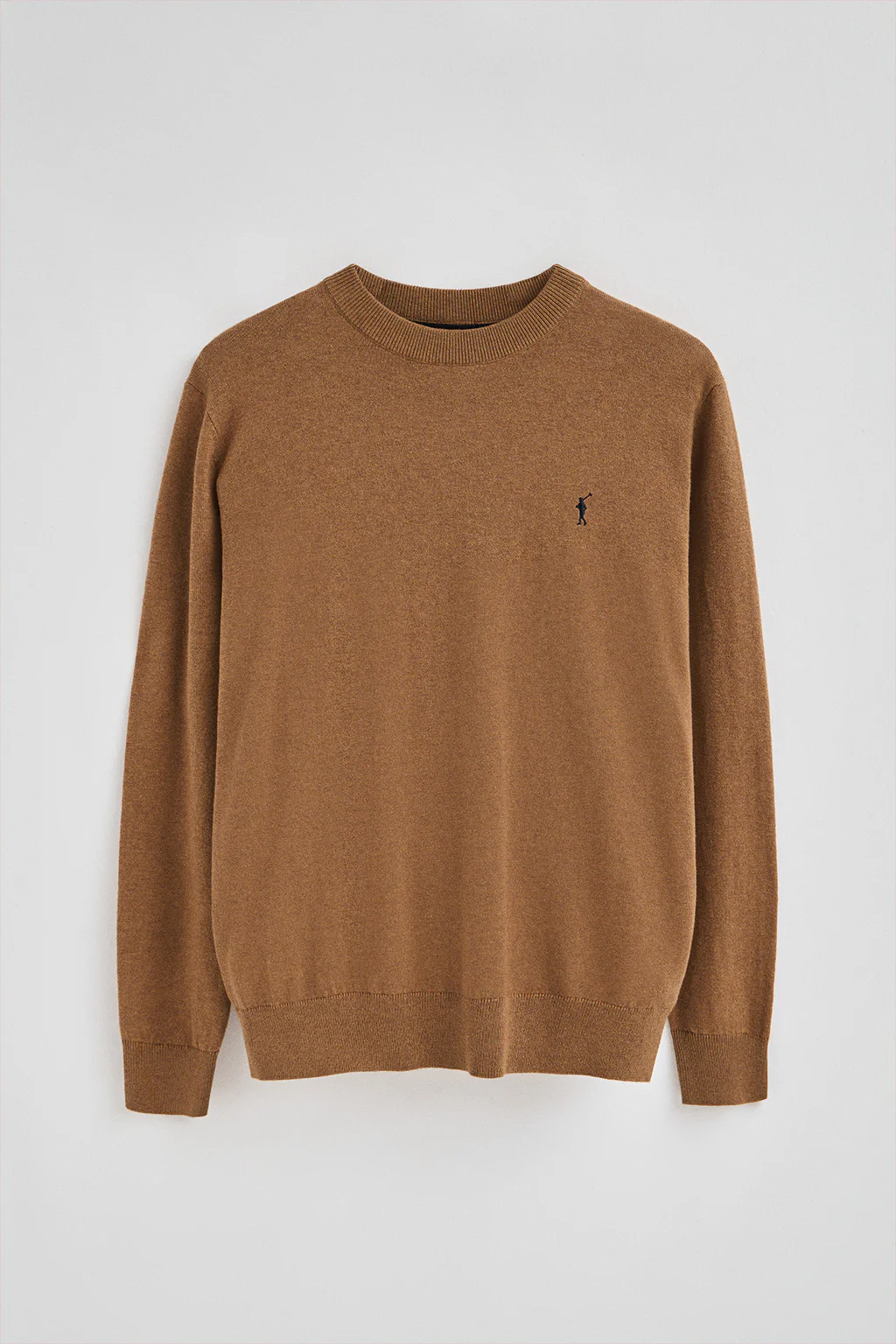 Men’s 3-pack jumpers in black, navy and brown marl with Rigby Go embroidery - Image 6