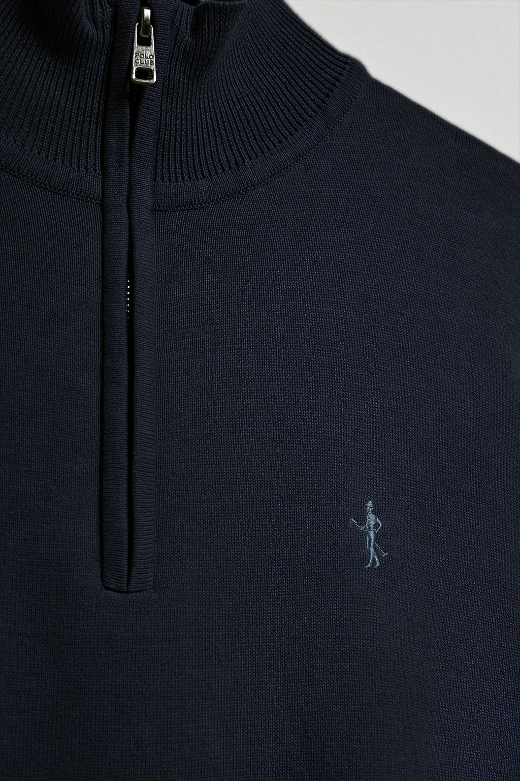 Navy-blue zipped jumper with Rigby Best embroidery - Image 6