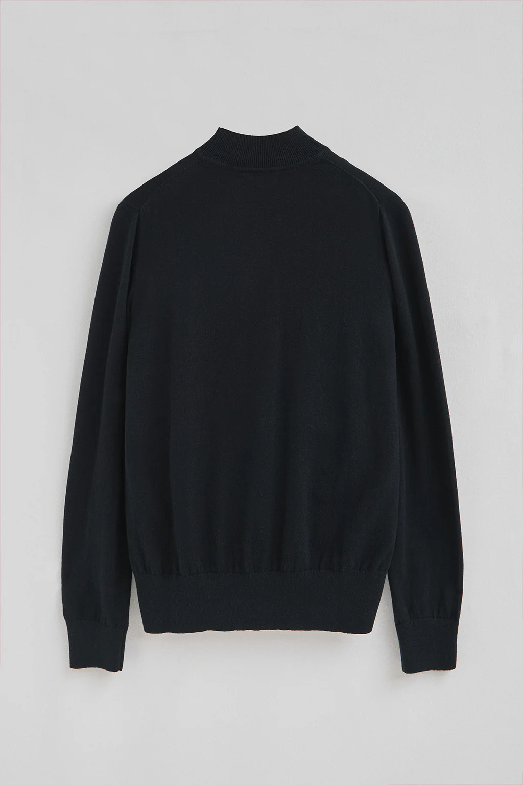 Navy-blue mock-neck wool-blend jumper with Rigby Go embroidery - Image 7