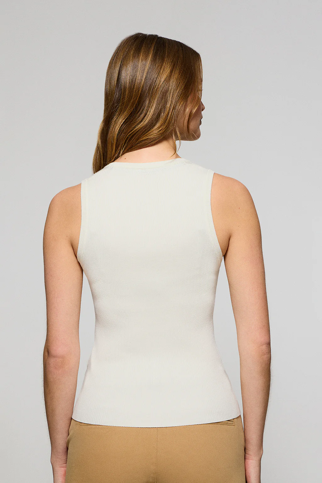 Beige ribbed jumper with Rigby Go embroidery - Image 2