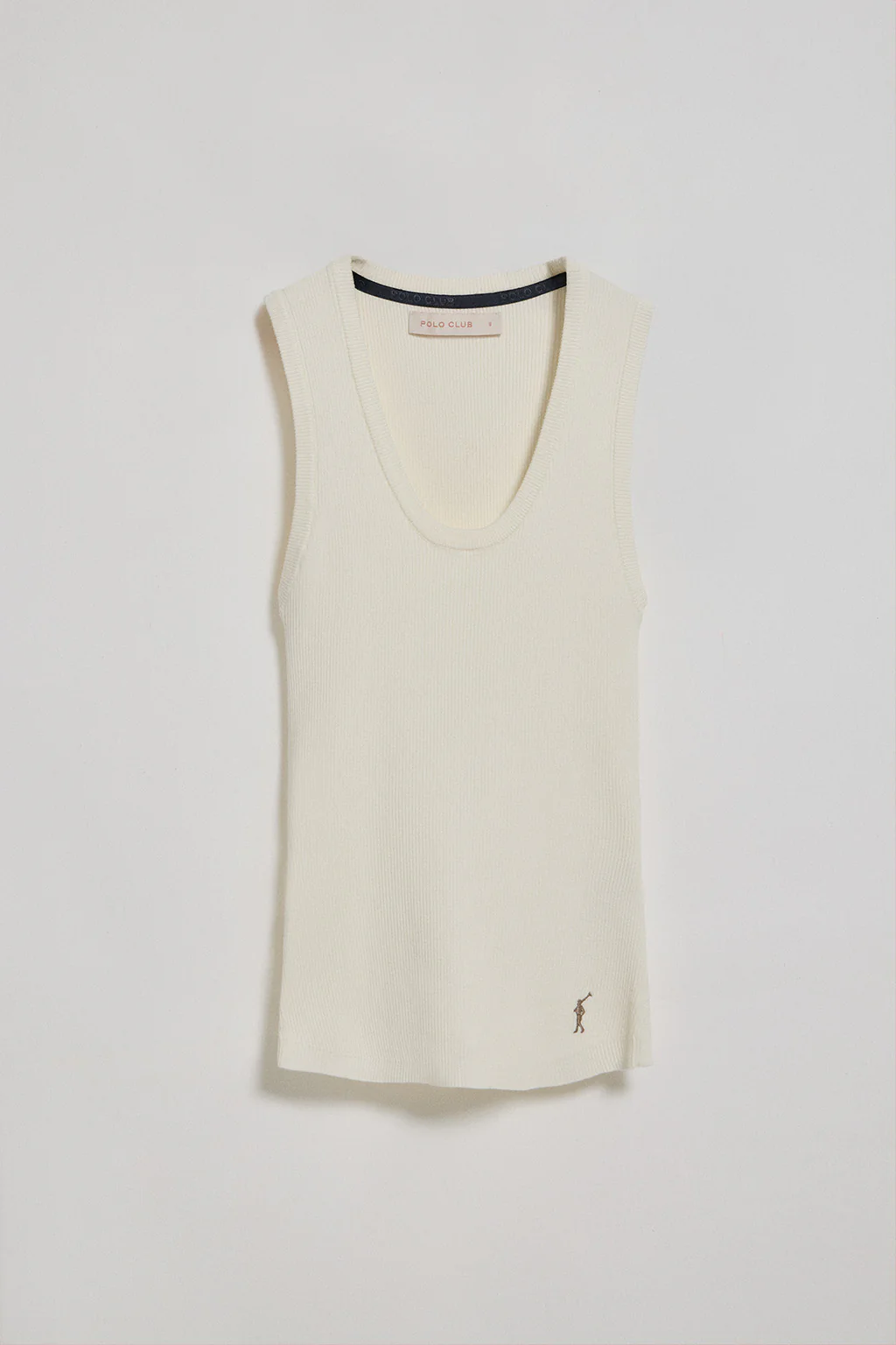 Beige ribbed jumper with Rigby Go embroidery - Image 5