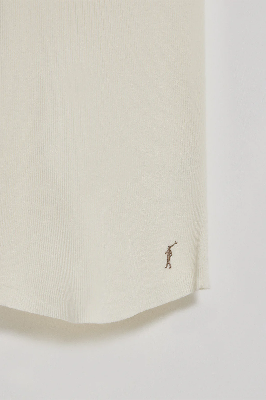 Beige ribbed jumper with Rigby Go embroidery - Image 6