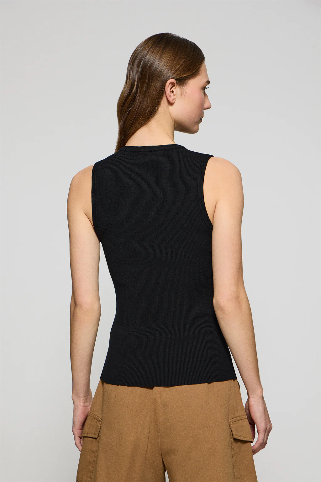 Black ribbed jumper with Rigby Go embroidery - Image 2