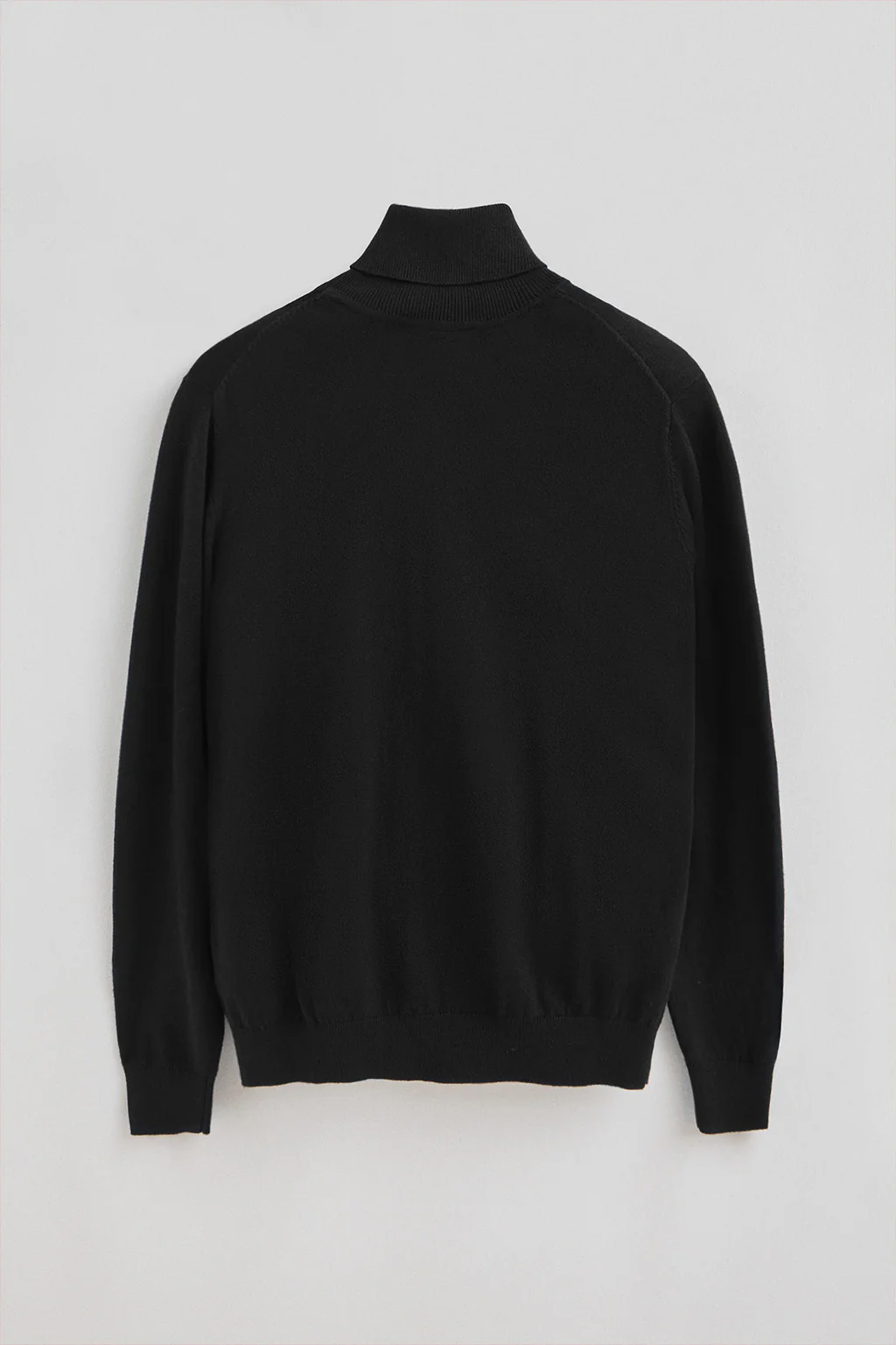 Black turtleneck wool-blend jumper with Rigby Go embroidery - Image 7