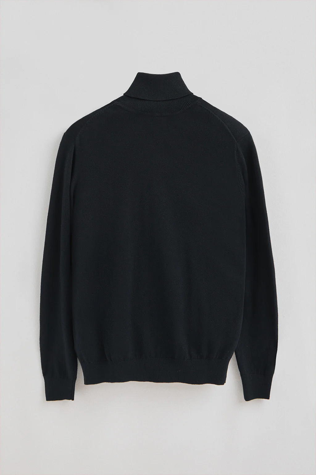 Navy-blue turtleneck wool-blend jumper with Rigby Go embroidery - Image 7