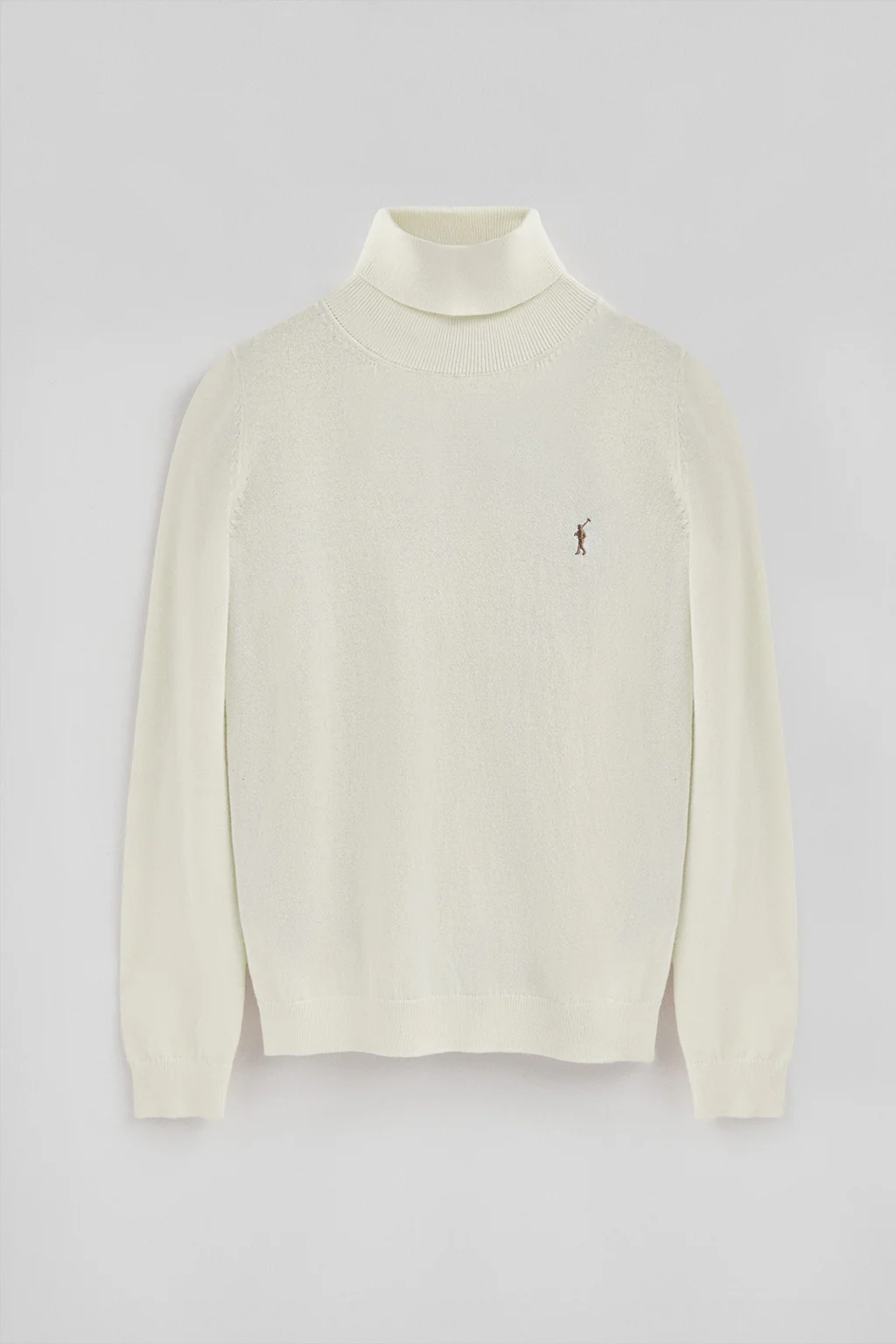 Nude turtleneck wool-blend jumper with Rigby Go embroidery - Image 5
