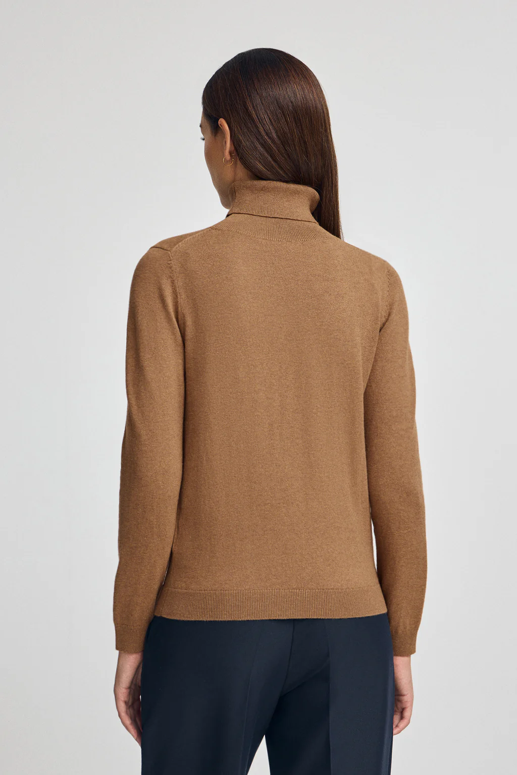 Camel-marl turtleneck wool-blend jumper with Rigby Go embroidery - Image 4