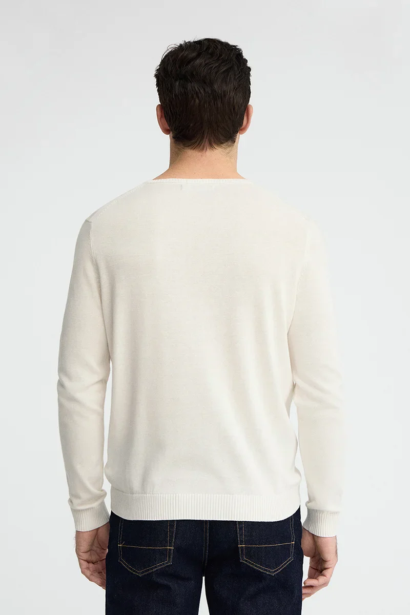 Nude round-neck jumper with Rigby Go logo - Image 5