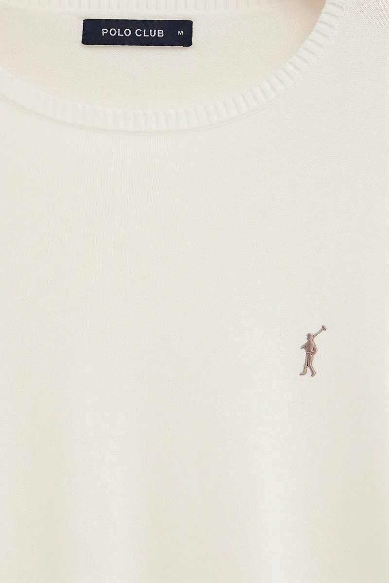 Nude round-neck jumper with Rigby Go logo - Image 7