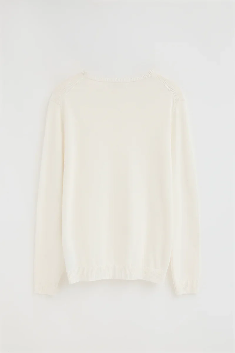 Nude round-neck jumper with Rigby Go logo - Image 8