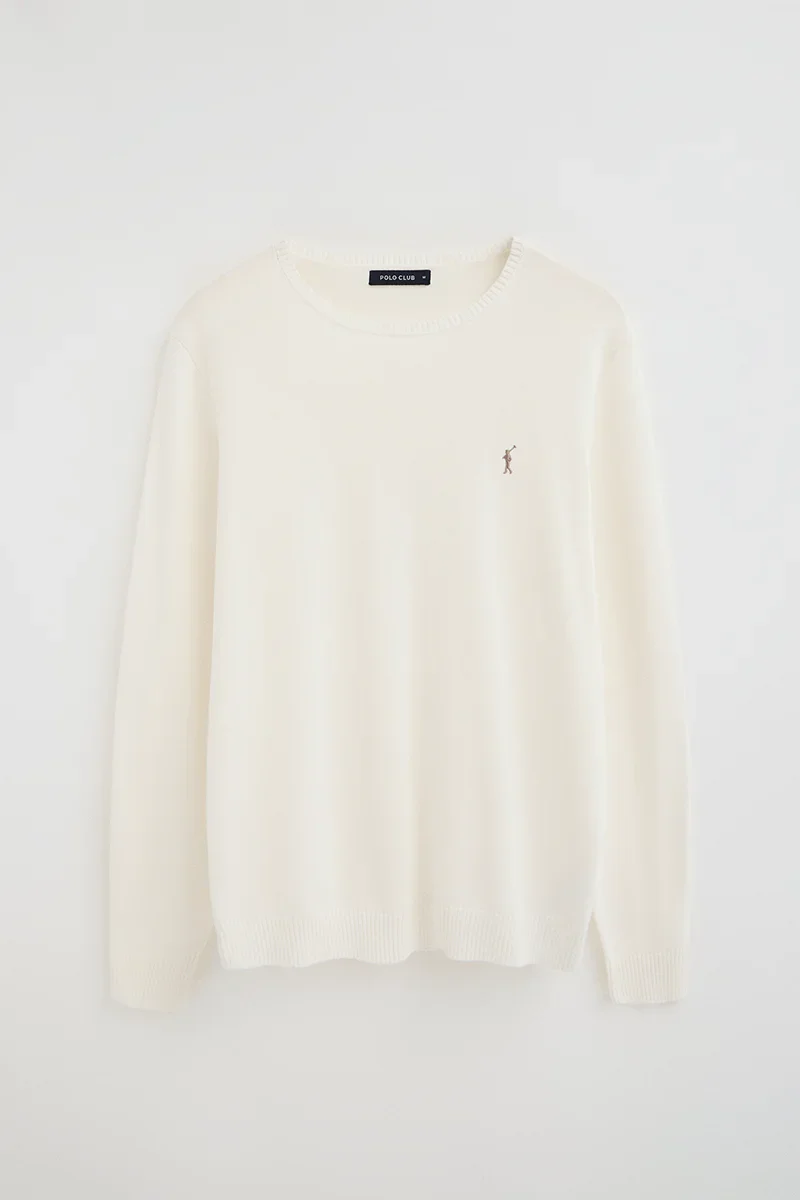 Nude round-neck jumper with Rigby Go logo - Image 9